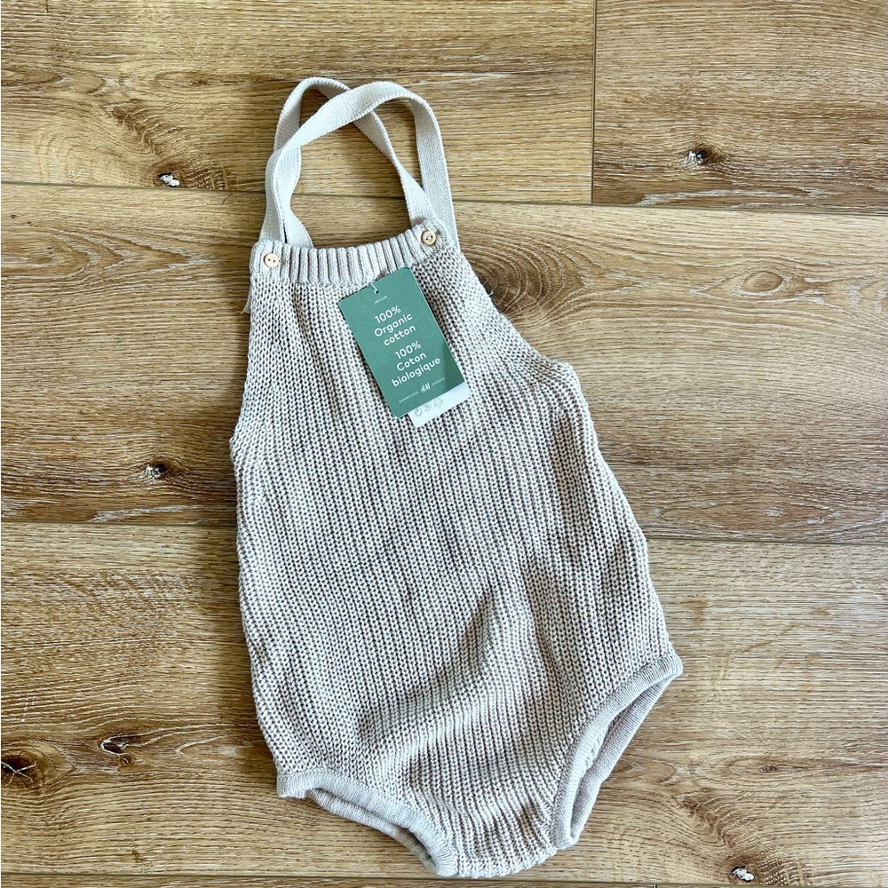 H&M Toddler Knit Bubble Romper Overalls NWT | Size 3T